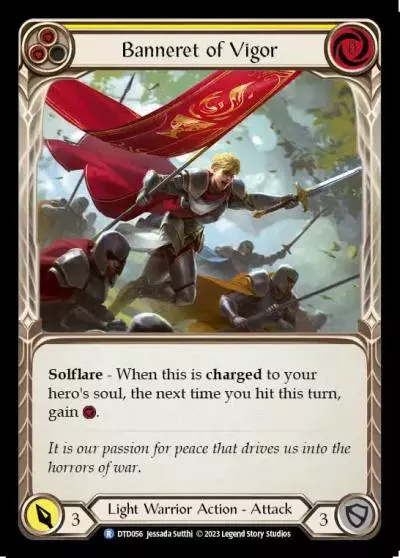 Banneret of Vigor YELLOW DTD056 - Dusk till Dawn - Flesh and blood card