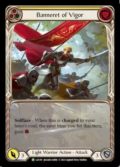 Banneret of Vigor YELLOW LGS181-RF - Buy-a-Box - Dusk till Dawn - Flesh and blood card