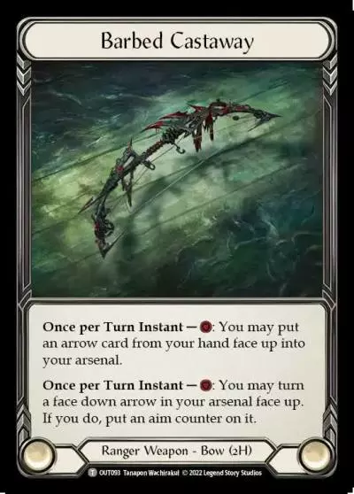 Barbed Castaway OUT093 - Outsiders - Flesh and blood card