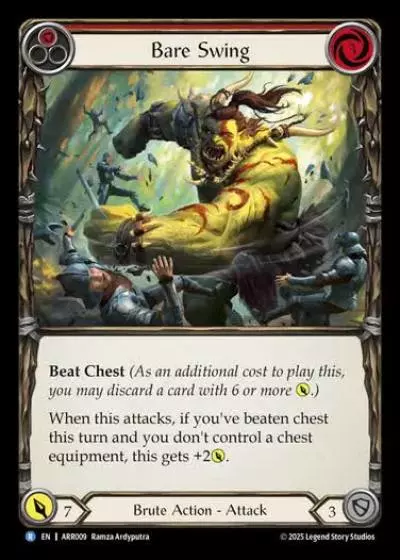 Bare Swing ARR009 - Armory Deck - Rhinar, Reckless Rampage - Flesh and blood card