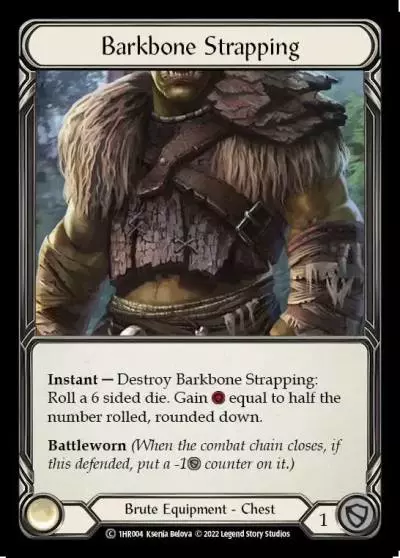 Barkbone Strapping 1HR004 - Rhinar - Blitz Deck - Flesh and blood card