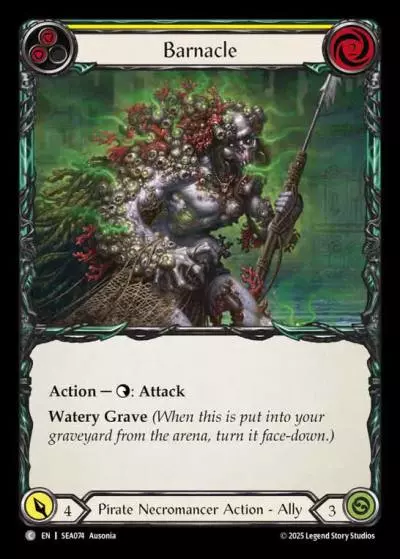 Barnacle YELLOW SEA074 - High Seas - Flesh and blood card