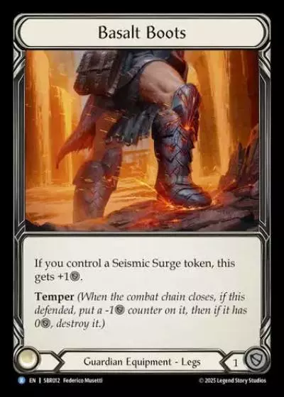 Basalt Boots SBR012 - Silver Age Chapter 1 - Bravo, Flattering Showman - Flesh and blood card