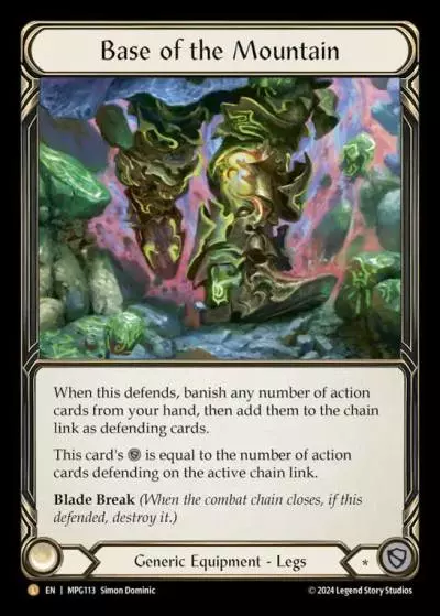 Base of the Mountain MPG113-RF - Mastery Pack Guardian - Flesh and blood card