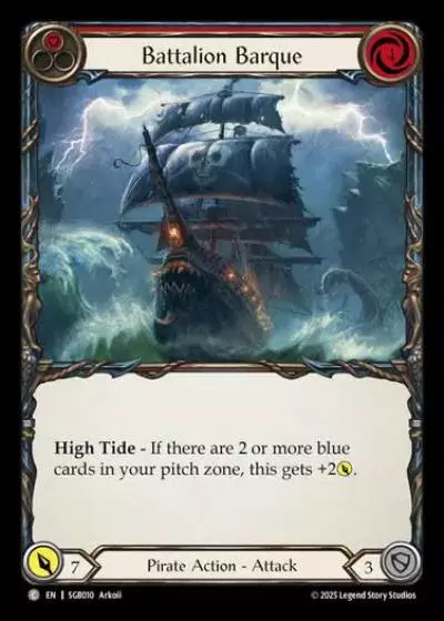 Battalion Barque SGB010 - Silver Age Chapter 3 - Gravy Bones - Flesh and blood card