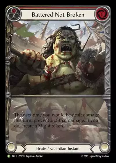 Battered Not Broken RED LGS255-RF - Armory - Season 12 - Flesh and blood card