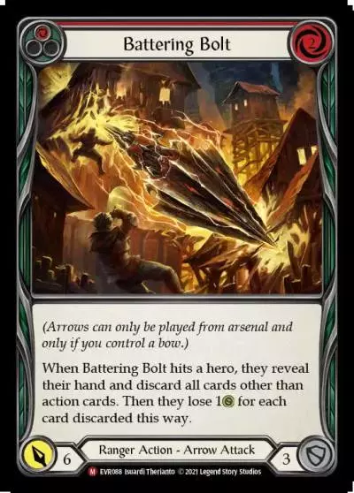 Battering Bolt RED EVR088 - Everfest - Flesh and blood card