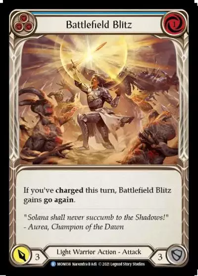 Battlefield Blitz BLUE MON038 - Monarch - Flesh and blood card