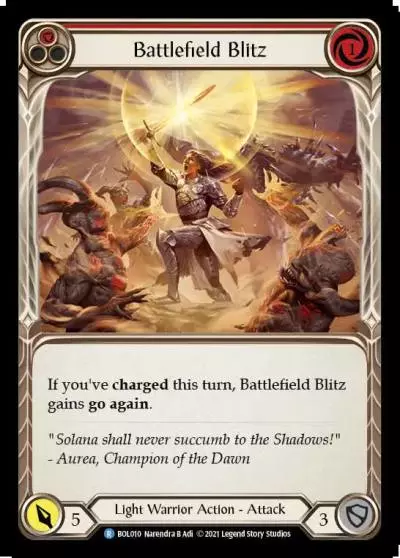 Battlefield Blitz RED BOL010 - Boltyn - Blitz Deck - Flesh and blood card