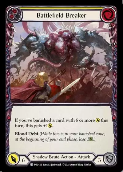 Battlefield Breaker YELLOW DTD122 - Dusk till Dawn - Flesh and blood card