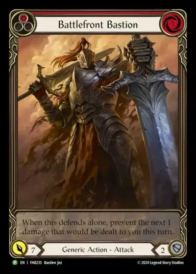 Battlefront Bastion RED FAB235-RF - Battle Hardened - Part the Mistveil - Flesh and blood card