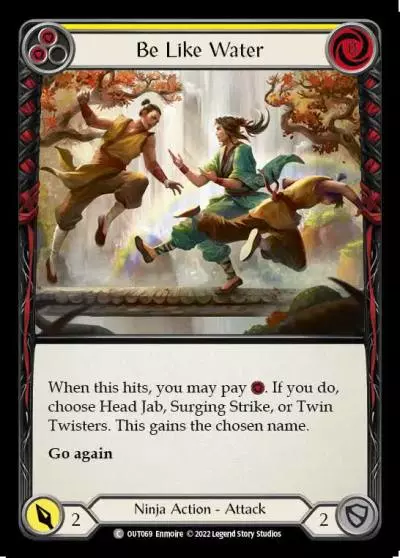 Be Like Water YELLOW OUT069-RF - Outsiders - Flesh and blood card