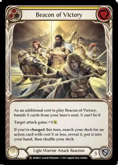 Beacon of Victory YELLOW U-MON033-RF - Monarch - Unlimited - Flesh and blood card