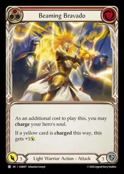 Beaming Bravado RED ASB007 - Armory Deck - Ser Boltyn, Breaker of Dawn - Flesh and blood card