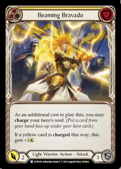 Beaming Bravado YELLOW DTD058 - Dusk till Dawn - Flesh and blood card