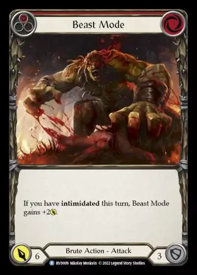 Beast Mode RED RVD009 - Classic Battles: Rhinar vs Dorinthea - Flesh and blood card