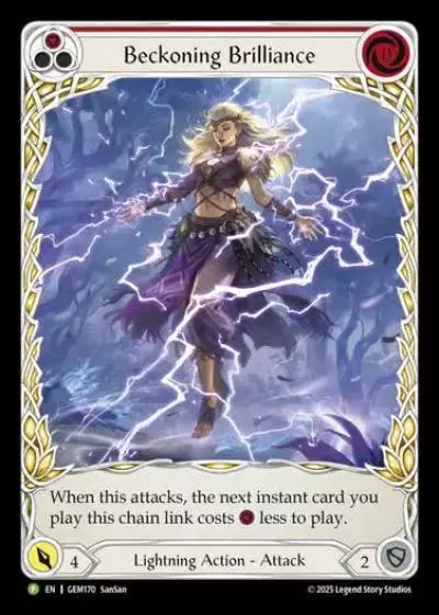 Beckoning Brilliance GEM170 - GEM - Pack 5 - Flesh and blood card