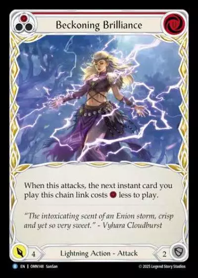 Beckoning Brilliance OMN148 - Omens of the Third Age - Flesh and blood card