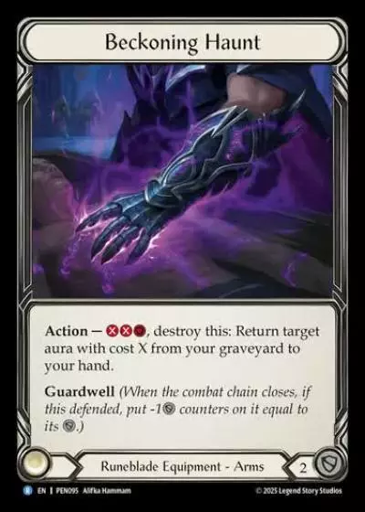 Beckoning Haunt PEN095 - Compendium of Rathe - Flesh and blood card