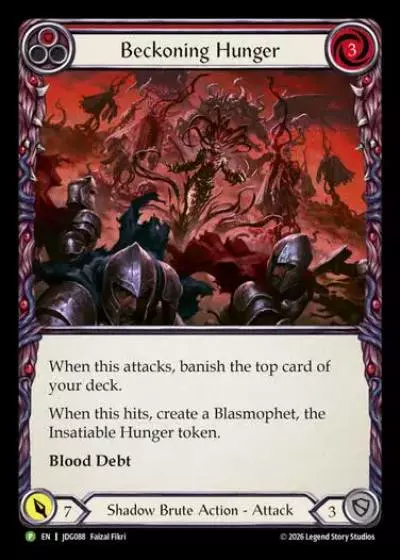 Beckoning Hunger JDG088-CF - Judge Pack - Usurp the Shadow Throne - Flesh and blood card