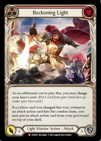 Beckoning Light RED DTD051 - Dusk till Dawn - Flesh and blood card