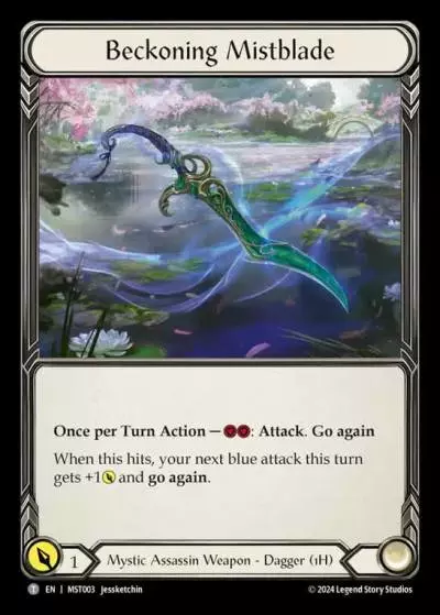 Beckoning Mistblade MST003 - Part the Mistveil - Flesh and blood card