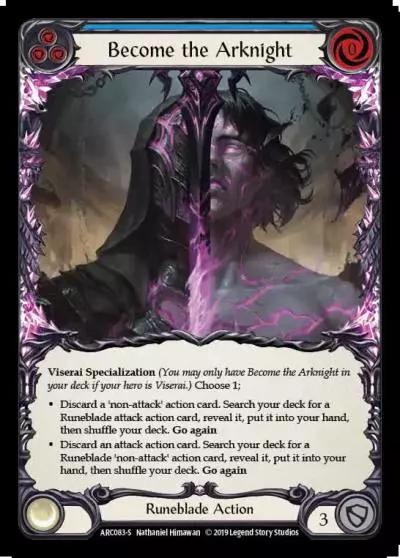 Become the Arknight BLUE ARC083 - Arcane Rising - Flesh and blood card