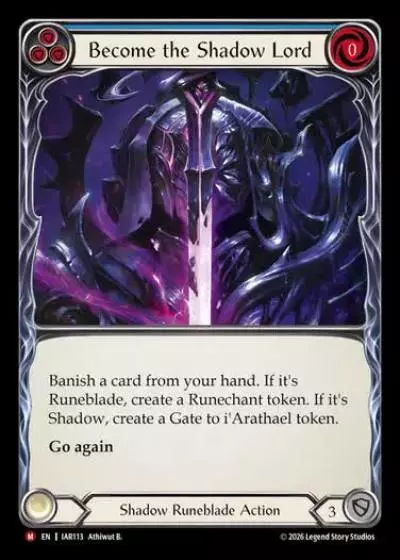 Become the Shadow Lord IAR113 - Usurp the Shadow Throne - Flesh and blood card