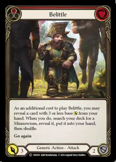 Belittle RED 1HV015 - Viserai - Blitz Deck - Flesh and blood card