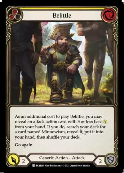 Belittle YELLOW MON267 - Monarch - Flesh and blood card