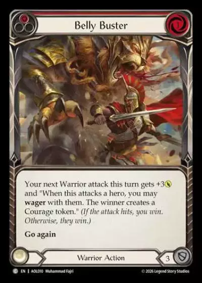Belly Buster AOL010 - Armory Deck - Olympia, Prized Fighter - Flesh and blood card