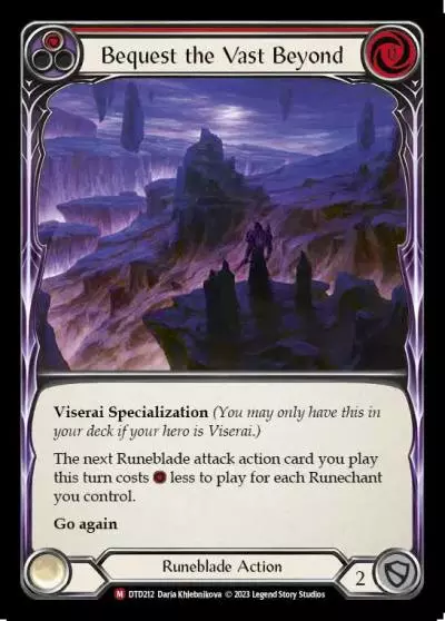 Bequest the Vast Beyond RED DTD212 - Dusk till Dawn - Flesh and blood card