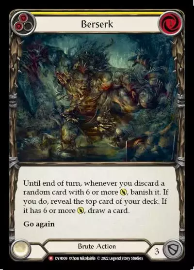 Berserk YELLOW DYN009 - Dynasty - Flesh and blood card