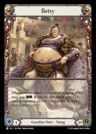 Betsy HVY046 - Heavy Hitters - Flesh and blood card