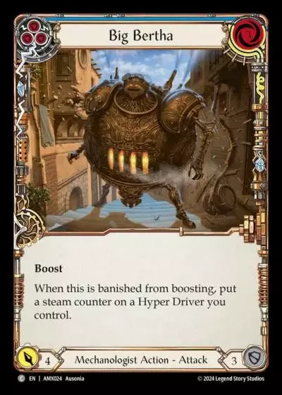 Big Bertha BLUE AMX024 - Armory Deck - Maxx 'The Hype' Nitro - Flesh and blood card