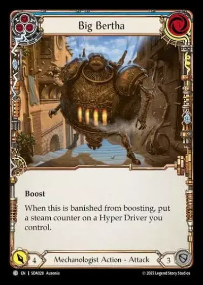 Big Bertha SDA028 - Silver Age Chapter 1 - Dash - Flesh and blood card