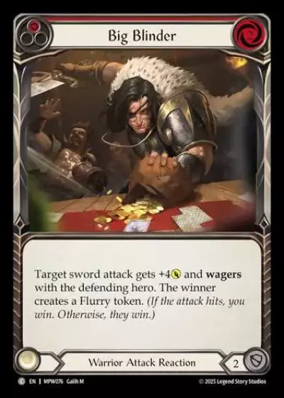 Big Blinder MPW076 - Mastery Pack Warrior - Flesh and blood card