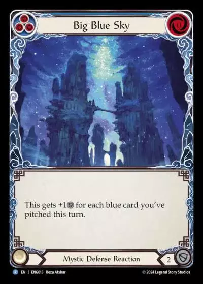 Big Blue Sky BLUE ENG015 - Enigma - Blitz Deck - Flesh and blood card