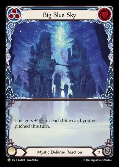 Big Blue Sky BLUE FAB238-RF - Marketing - Dragon Shield Enigma - Flesh and blood card