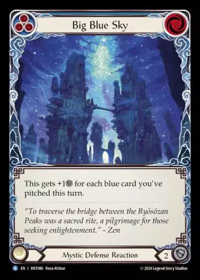 Big Blue Sky BLUE MST086 - Part the Mistveil - Flesh and blood card