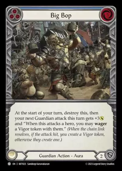 Big Bop BLUE BET023 - Betsy - Heavy Hitters Blitz Deck - Flesh and blood card