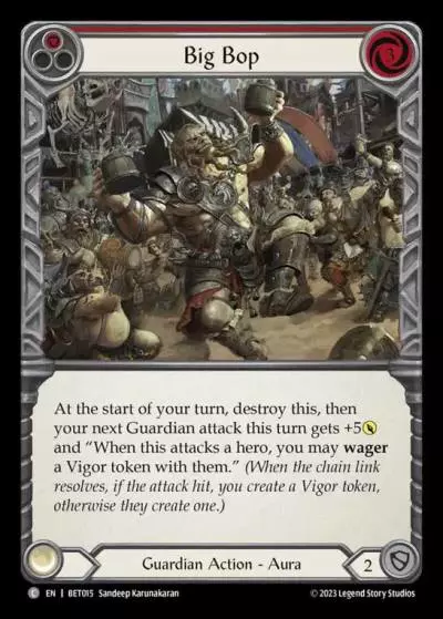Big Bop RED BET015 - Betsy - Heavy Hitters Blitz Deck - Flesh and blood card