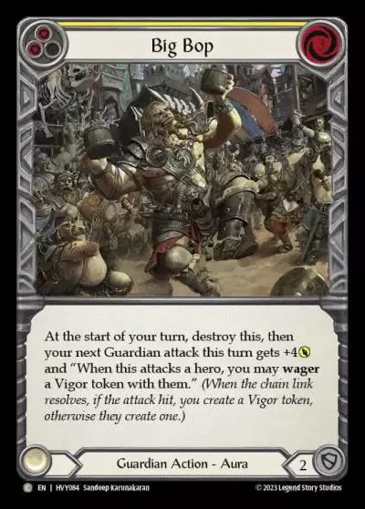 Big Bop YELLOW HVY084 - Heavy Hitters - Flesh and blood card