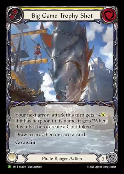Big Game Trophy Shot YELLOW FAB345-RF - Calling - High Seas - Flesh and blood card
