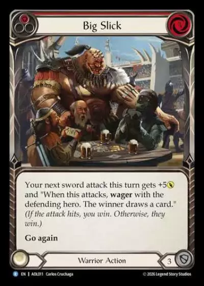Big Slick AOL011 - Armory Deck - Olympia, Prized Fighter - Flesh and blood card