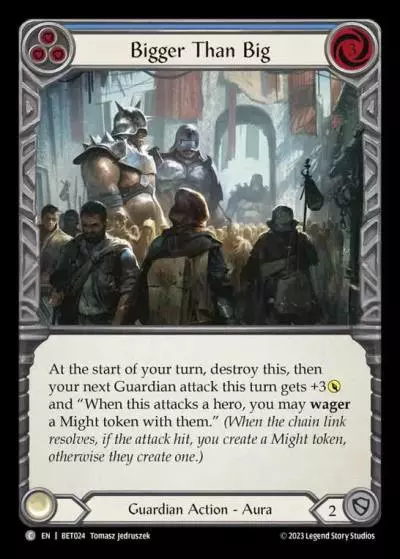 Bigger Than Big BLUE BET024 - Betsy - Heavy Hitters Blitz Deck - Flesh and blood card