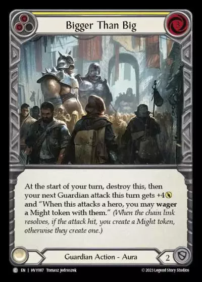 Bigger Than Big YELLOW HVY087 - Heavy Hitters - Flesh and blood card