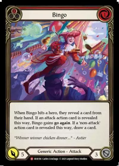 Bingo RED EVR156 - Everfest - Flesh and blood card