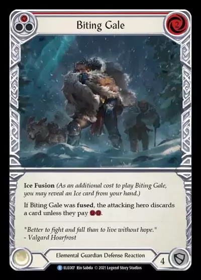 Biting Gale RED ELE007 - Tales of Aria - Flesh and blood card