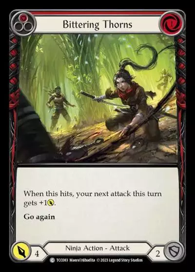 Bittering Thorns RED TCC083 - Round the Table: TCC x LSS - Flesh and blood card